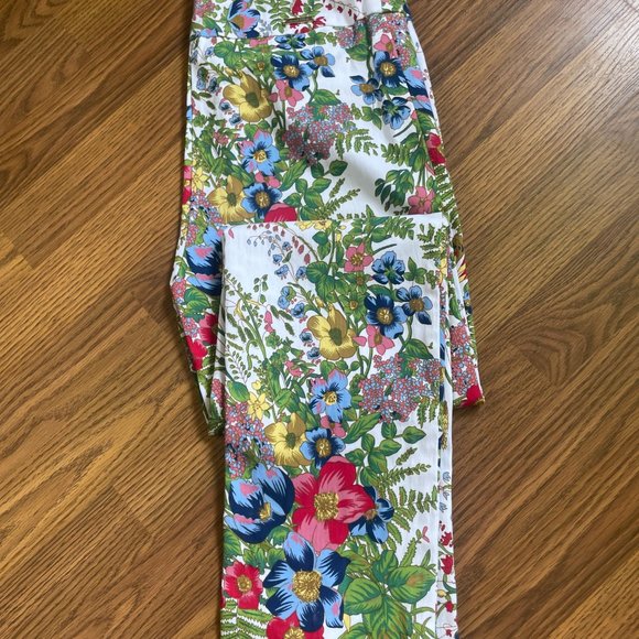 Designer Joseph Ribkoff Stretch Floral Pants - Picture 7 of 7